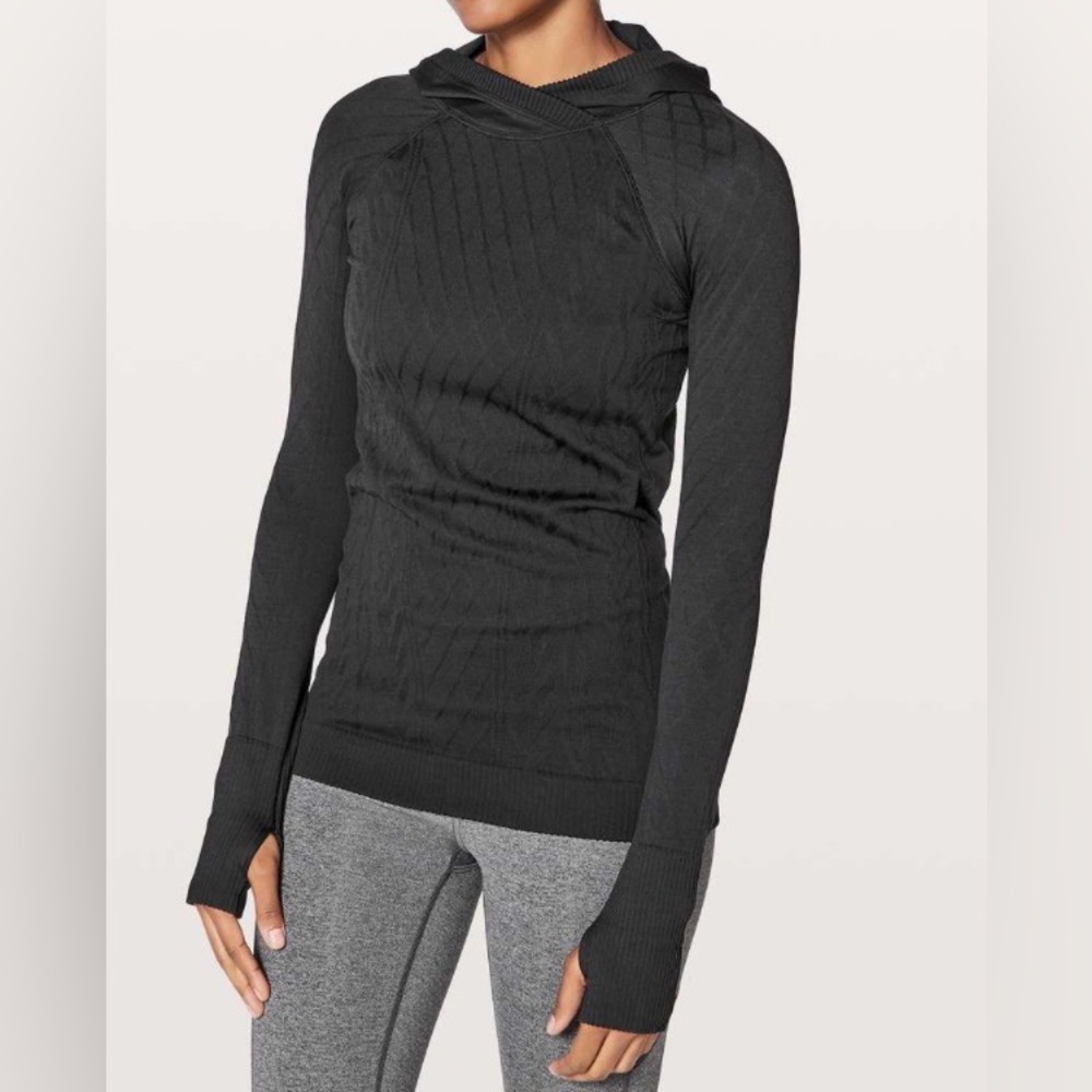🎉Lululemon athletica Rest Less Hoodie! Black. Like New!